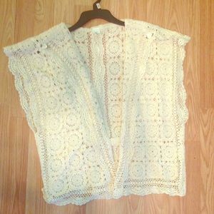 Handmade crocheted vest 100% cotton Large